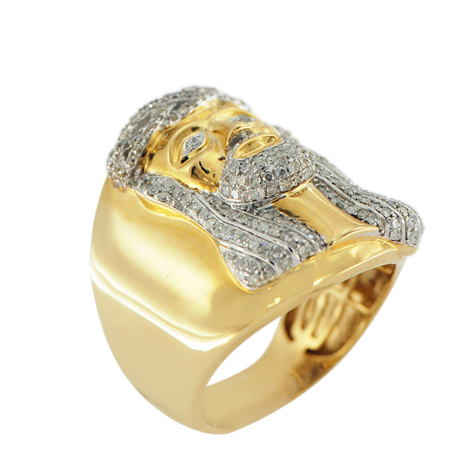 1JDR0130181 - Diamond Jesus Ring